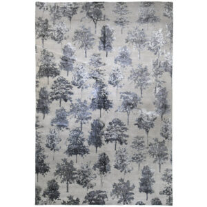 15453 India Jaipour Wool Silk Modern 14_ x 10_