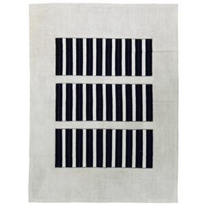 K6127 Mongol Afghan Stripe Kilim 9_ x 7_