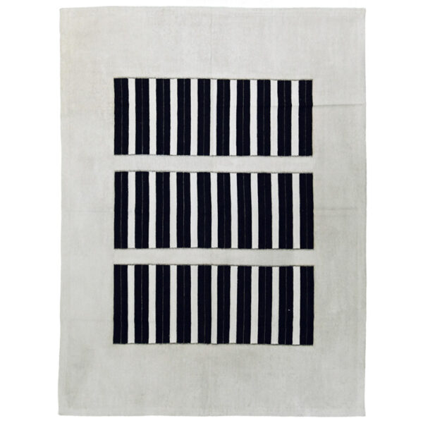K6127 Mongol Afghan Stripe Kilim 9_ x 7_