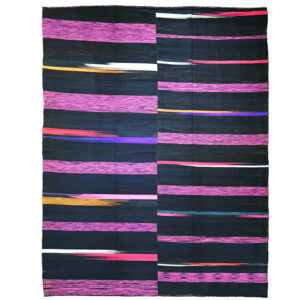 K6578-Turkish-Scandinavian-Stripe-Kilim-12 9-x-9 9